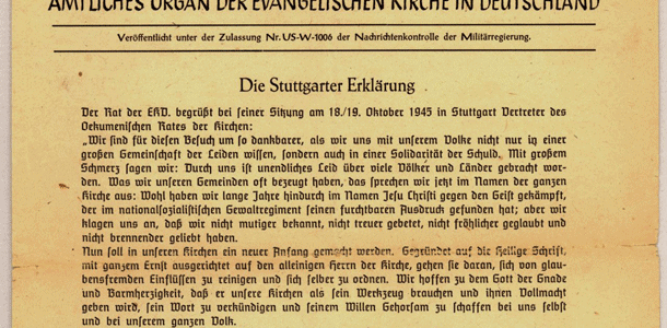 75 Jahre Stuttgarter Schuldbekenntnis